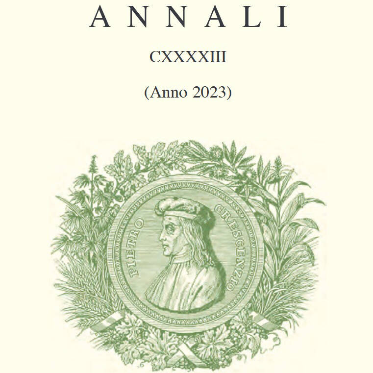 1 uai PUBBLICAZIONE NEGLI ANNALI – CXXXXIII (A. 2023) – DELL’ACCADEMIA NAZIONALE DI AGRICOLTURA DI UN ESTRATTO DEGLI STUDI CONDOTTI DA ECOSISTEMI PER IL RECUPERO DEI SEDIMENTI DEPOSITATI SUI TERRENI AGRICOLI ECOSISTEMI