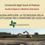 mcm Ecosistemi Paolo Manfredi Universita di Padova Piacenza UNIVERSITÀ DI PADOVA - PEDOLOGIA APPLICATA: SEMINARIO SULLE PEDOTECNICHE - RICOSTITUZIONE DEI SUOLI ECOSISTEMI